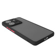 Silikonové pouzdro pro Xiaomi Redmi Note 13 Pro 5G, s ochranou fotoaparátu, transparentní / černé + Tvrzené sklo 9H