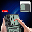Pancéřové pouzdro pro Samsung Galaxy A36, CamShield Slide, zelené + tvrzené sklo 9H