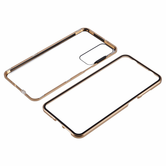 Pouzdro pro Samsung Galaxy A16, Magnetic Dual Glass, zlaté