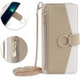 Flipové pouzdro Wallet Zipper Pocket pro iPhone 7 / 8 / SE (2020) / SE (2022), Wallet Zipper Pocket, se zrcátkem, bílé