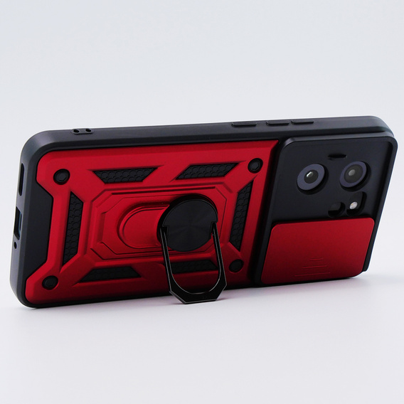 Pouzdro pro Xiaomi 13T / 13T Pro, CamShield Slide, červené