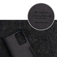 MELKCO flipové pouzdro pro Samsung Galaxy Note 20 Ultra, kožené, flipové, černé
