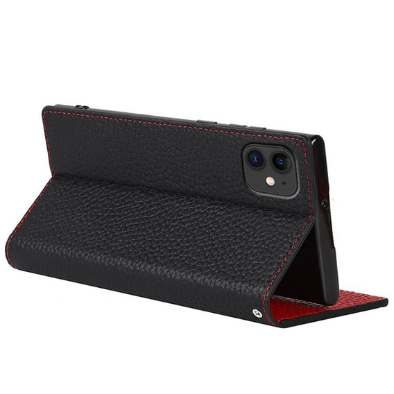 Kožené pouzdro pro iPhone 11, ERBORD Grain Leather, černé