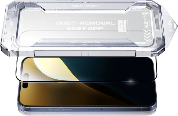 Tvrzené sklo ERBORD s aplikátorem pro iPhone 17 Pro