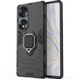 Pouzdro pro Honor 70 5G, Kickstand Ring, černé