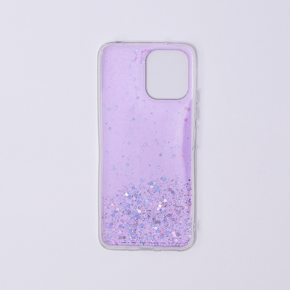 Pouzdro pro Xiaomi Redmi 12, Glittery, fialové