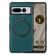 Pouzdro pro Google Pixel 7 Pro 5G, Leather Hybrid MagSafe, zelené