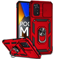 Pouzdro pro Xiaomi Poco M4 Pro 4G, CamShield Slide, červené