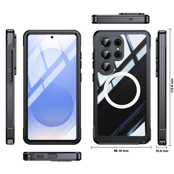 Pouzdro Shockproof se sklem, pro MagSafe pro Samsung Galaxy S26 Ultra