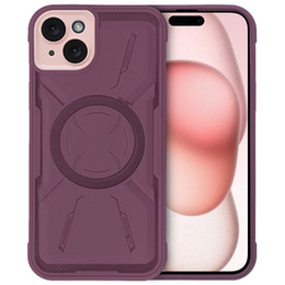 Pouzdro pro iPhone 15 Plus, ERBORD Armor Mag, kaštanové