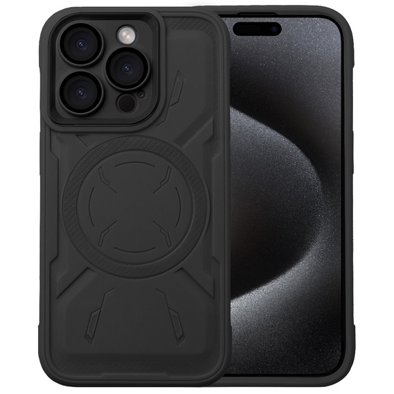 Pouzdro pro iPhone 15 Pro, ERBORD Armor Mag, černé