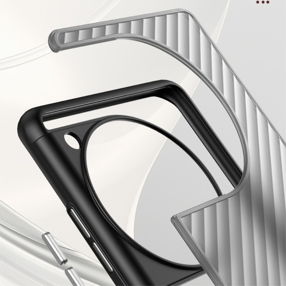 Pouzdro pro OnePlus 12 5G, Fusion Twill Stripe, transparentní / černé