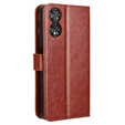 Klopové pouzdro pro TCL 40 NxtPaper, Crazy Horse Wallet, hnědé