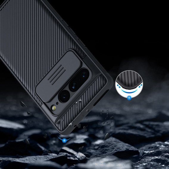 Pouzdro pro Google Pixel 7 Pro 5G, obrněné Nillkin, CamShield Pro, černé