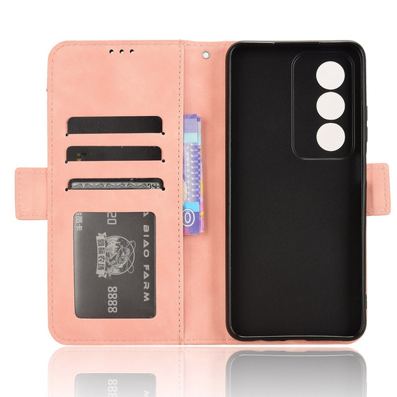 Klopové pouzdro pro Oppo A80, Card Slot, růžové