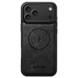 Flipové pouzdro 2 v 1 pro iPhone 17 Pro Max, SUTENI, pro MagSafe, černé