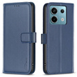 Klopové pouzdro pro Xiaomi Redmi Note 13 Pro 4G / Xiaomi Redmi Note 14S / Xiaomi Poco M6 Pro 4G, BINFEN Wallet, modré