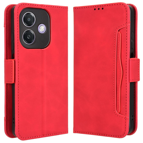 Klopové pouzdro pro Oppo A40 / Oppo A40m, Card Slot, červené