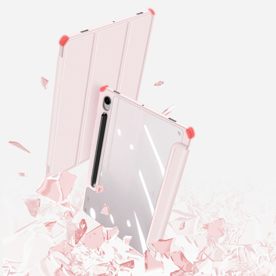 Pouzdro pro Samsung Galaxy Tab S10 Lite / S10 FE / S9 FE, Dux Ducis TOBY, růžové
