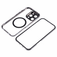 Magnetické pouzdro Dual Glass MagSafe pro iPhone 16 Pro Max, titan