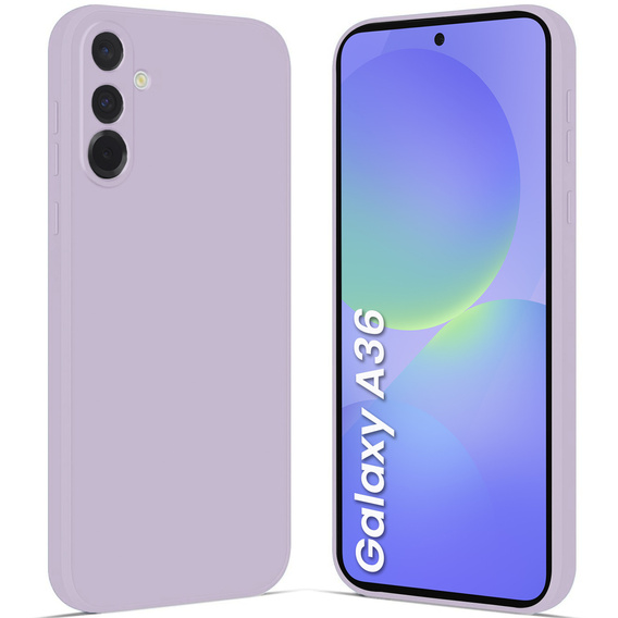 Pouzdro pro Samsung Galaxy A36 5G, Silicone Lite, fialové