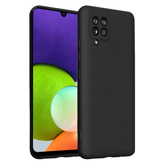 Pouzdro pro Samsung Galaxy A22 / M22 4G / LTE, Silicone Lite, černé