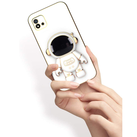Pouzdro pro Realme C11 2021/ C20, Astronaut, bílé