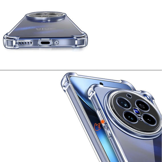 Pouzdro pro Vivo X200 Pro 5G, Dropproof, průhledné