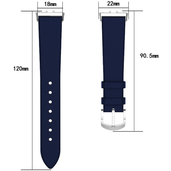 Kožený řemínek pro Samsung Galaxy Fit 3, bordó