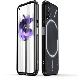 Pouzdro pro Nothing Phone 2a, Armor Bumper, s krytem objektivu, černá / stříbrná