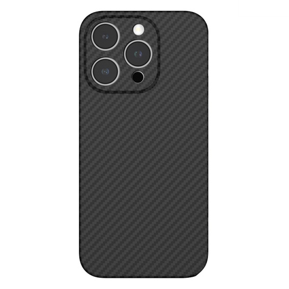 Pouzdro pro iPhone 15 Pro Max, Aramid Fiber Cover, černé