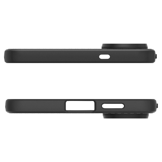 Pouzdro Spigen pro Samsung Galaxy S25 Edge, Liquid Air, černé + 9H tvrzené sklo