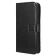 Klopové pouzdro pro Google Pixel 8 Pro, Crazy Horse Wallet, černé