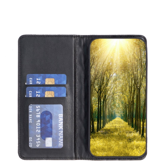 Klopové pouzdro pro Samsung Galaxy A35 5G, Wallet, BINFEN COLOR, černé