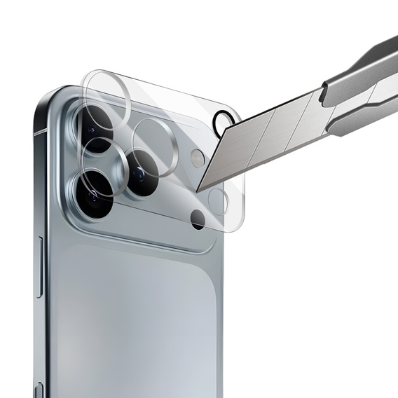 2x tvrzené sklo ERBORD s ostrůvkem pro kameru pro iPhone 17 Pro Max