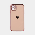 Pouzdro pro Apple iPhone 11, Electro heart, růžové rose gold