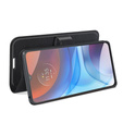 Klopové pouzdro pro Motorola Moto E7 Power / E7i Power, Wallet Litchi Texture, černé