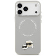 Pouzdro Karl Lagerfeld Karl & Choupette Pins MagSafe pro iPhone 17 Pro