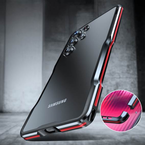 Pouzdro LUPHIE pro Samsung Galaxy S25 Ultra, Armor Bumper, černé