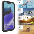 Vodotěsné pouzdro IP68 pro iPhone 15 Plus, černé