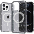 Pouzdro pro iPhone 14 Pro, Dropproof MagSafe Glitter, černé