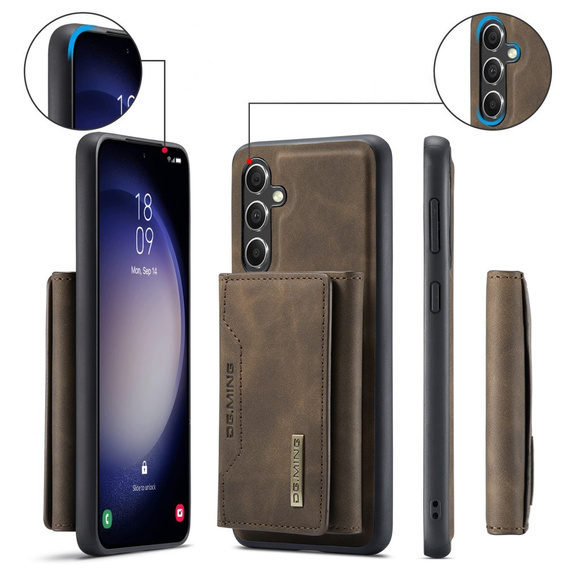 Pouzdro pro Samsung Galaxy A56 5G, DG.MING 2in1, káva