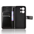 Klopové pouzdro pro Oppo Reno 13, Crazy Horse Wallet, černé