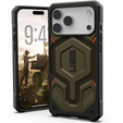 Pouzdro Urban Armor Gear pro iPhone 17 Pro Max, Monarch Pro Kevlar MagSafe, Kevlar Element Green