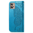 Klopové pouzdro pro Motorola Moto G32, Butterfly, modré
