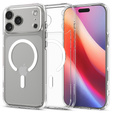 Spigen Ultra Hybrid MagSafe pouzdro pro iPhone 17 Pro Max, čiré / bílé