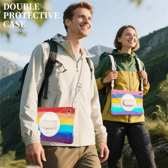 Pevné pouzdro s podstavcem a ramenním popruhem pro Samsung Galaxy Tab A11+