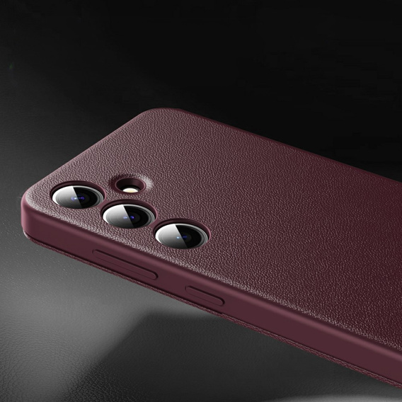 Flipové pouzdro pro Samsung Galaxy A56 5G, Smart View Wallet, kaštanové