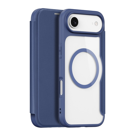 Pouzdro Dux Ducis pro iPhone Air, Skin X Pro, s klopou, pro MagSafe, tmavě modré
