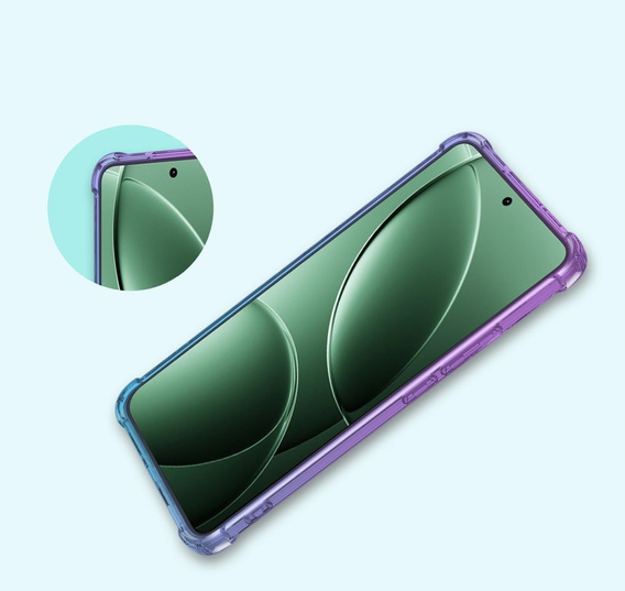 Pouzdro pro Xiaomi Poco F7 Ultra, Gradient Dropproof, Fialová / modrá